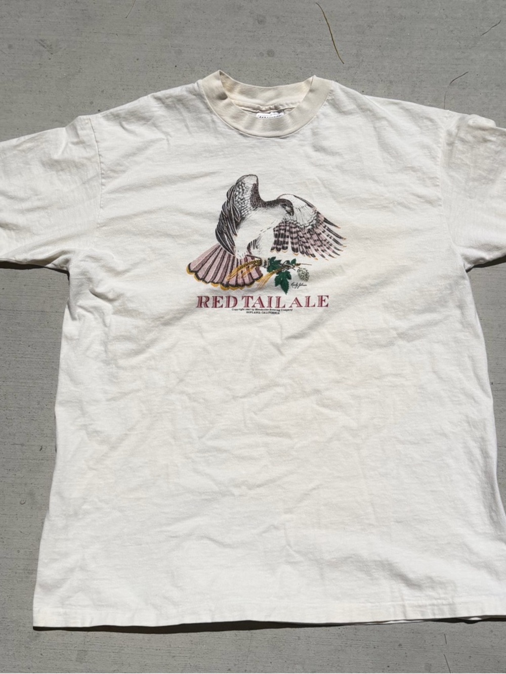 Red Tail Ale vintage single stitch brewed beer T shirt